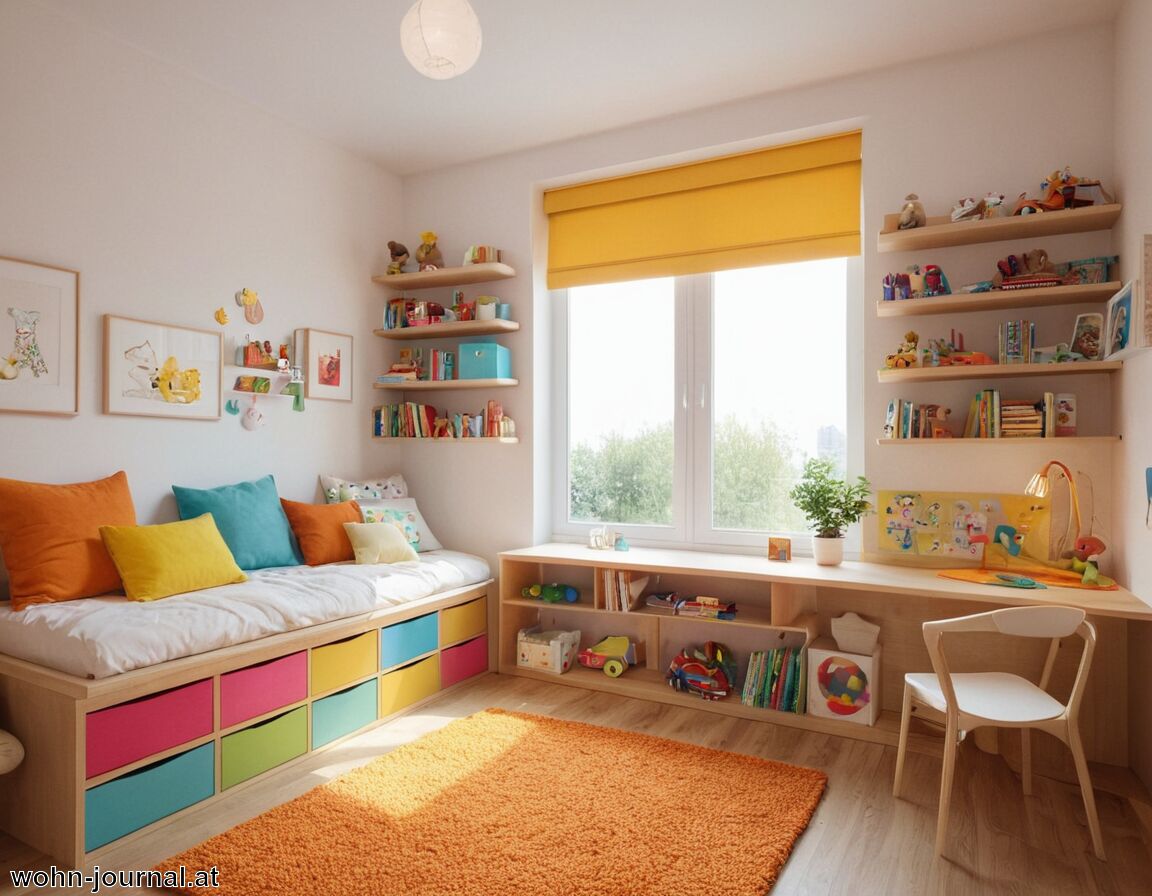 Stauraum clever integrieren - 10 qm Kinderzimmer einrichten